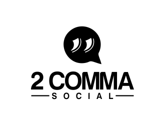 2 Comma Social logo design by oke2angconcept