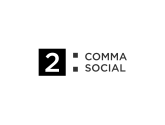 2 Comma Social logo design by asyqh