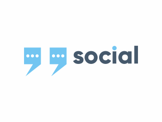 2 Comma Social logo design by goblin