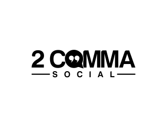 2 Comma Social logo design by oke2angconcept