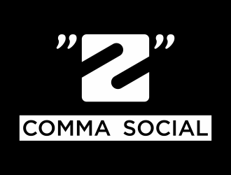 2 Comma Social logo design by savana