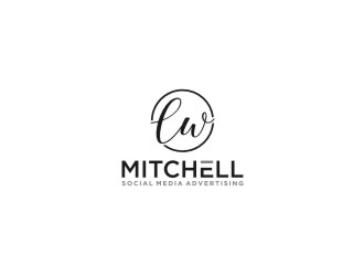 CW Mitchell - Social Media Advertising  logo design by bricton