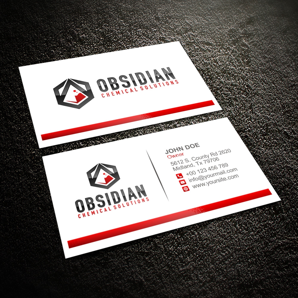 Obsidian Chemical Solutions logo design by Kindo