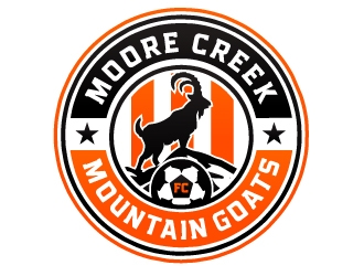Moore Creek Mountain Goats logo design by ORPiXELSTUDIOS
