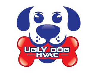 Ugly Dog HVAC logo design by shere