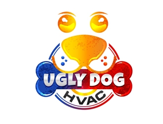 Ugly Dog HVAC logo design by DreamLogoDesign