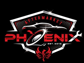 Aftermarket Phoenix  logo design by REDCROW