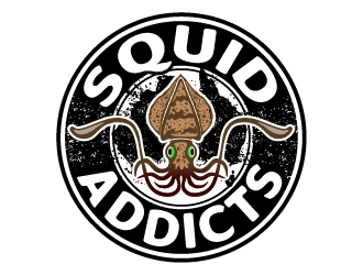 Squid Addicts logo design by josephope