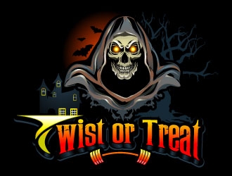 Twist or Treat (logo name) Twisted Cycle (Company Name)  logo design by uttam