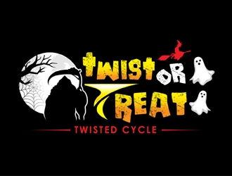 Twist or Treat (logo name) Twisted Cycle (Company Name)  logo design by MAXR