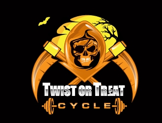Twist or Treat (logo name) Twisted Cycle (Company Name)  logo design by Suvendu