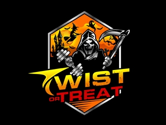 Twist or Treat (logo name) Twisted Cycle (Company Name)  logo design by DreamLogoDesign