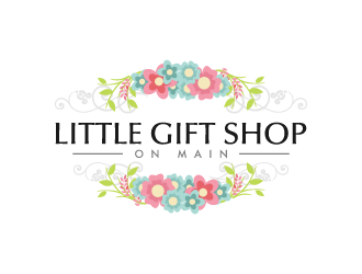 Little Gift Shop on Main  Or Main Street Gift Co logo design by pencilhand
