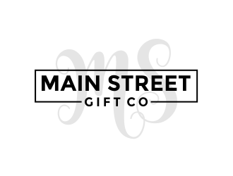 Little Gift Shop on Main  Or Main Street Gift Co logo design by Girly