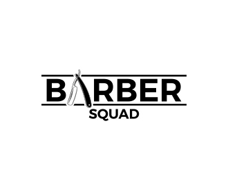 Barber Squad logo design by MarkindDesign
