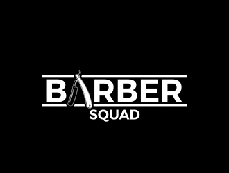 Barber Squad logo design by MarkindDesign
