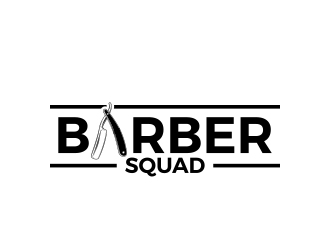 Barber Squad logo design by MarkindDesign