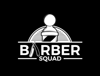 Barber Squad logo design by MarkindDesign