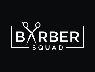 Barber Squad logo design by Shina