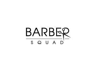 Barber Squad logo design by usef44