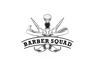 Barber Squad logo design by stark