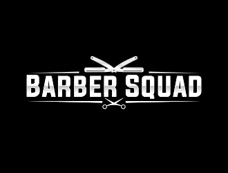 Barber Squad logo design by MRANTASI