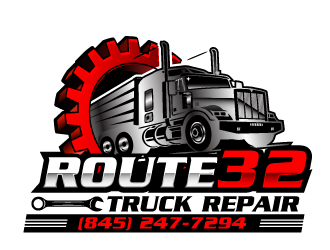 Route 32 Truck Repair  logo design by tec343