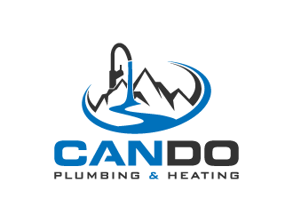 Can Do Plumbing and Heating logo design by pencilhand