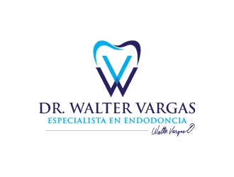 Dr Walter Vargas  Endodoncia or  Dr. Walter Vargas Especialista en Endodoncia logo design by usef44