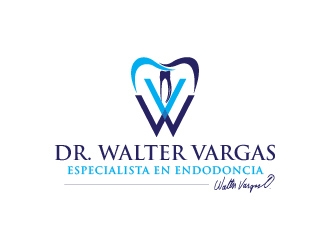 Dr Walter Vargas  Endodoncia or  Dr. Walter Vargas Especialista en Endodoncia logo design by usef44