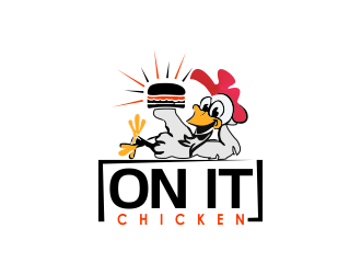 On It Chicken  logo design by giphone