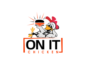 On It Chicken  logo design by giphone