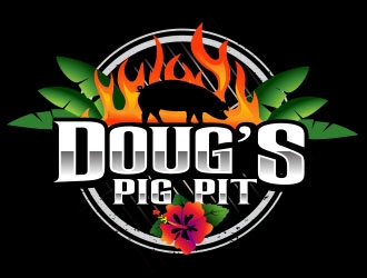 Doug’s Pig Pit logo design by Vincent Leoncito