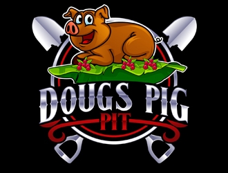 Doug’s Pig Pit logo design by DreamLogoDesign