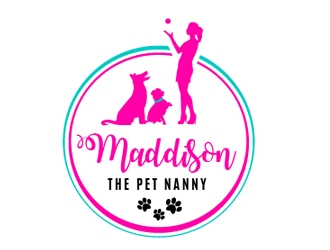 Maddison The Pet Nanny logo design by Loregraphic