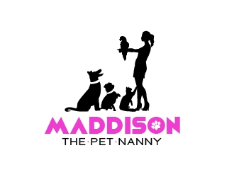 Maddison The Pet Nanny logo design by Loregraphic