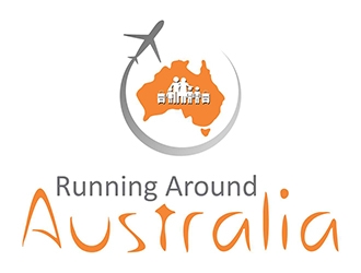 Running Around Australia logo design by ManishKoli