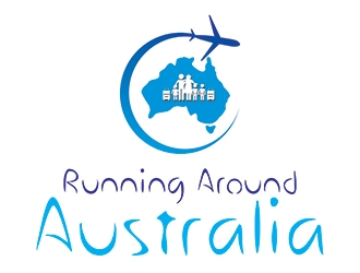 Running Around Australia logo design by ManishKoli
