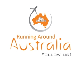 Running Around Australia logo design by ManishKoli