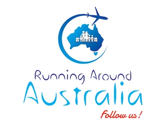 Running Around Australia logo design by ManishKoli