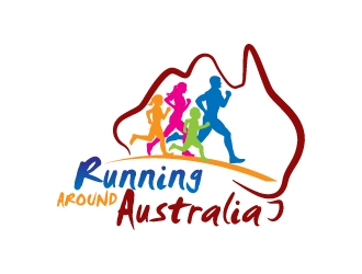 Running Around Australia logo design by jaize