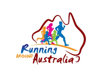 Running Around Australia logo design by jaize