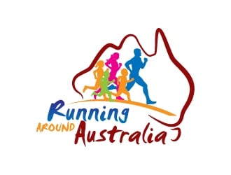 Running Around Australia logo design by jaize