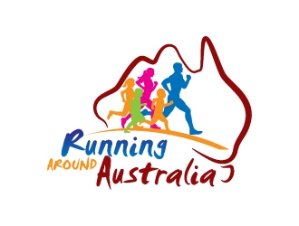 Running Around Australia logo design by jaize