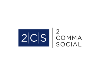 2 Comma Social logo design by alby