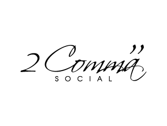 2 Comma Social logo design by J0s3Ph