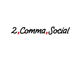 2 Comma Social logo design by excelentlogo