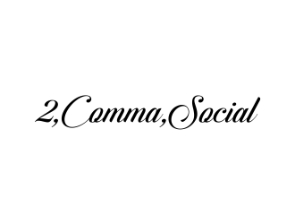 2 Comma Social logo design by excelentlogo