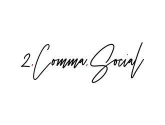 2 Comma Social logo design by excelentlogo