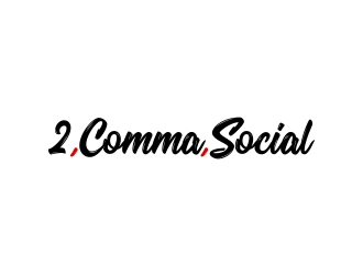 2 Comma Social logo design by excelentlogo